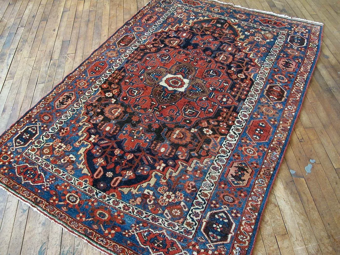 Antique Persian Malayer Rug 4'8"x6'9"