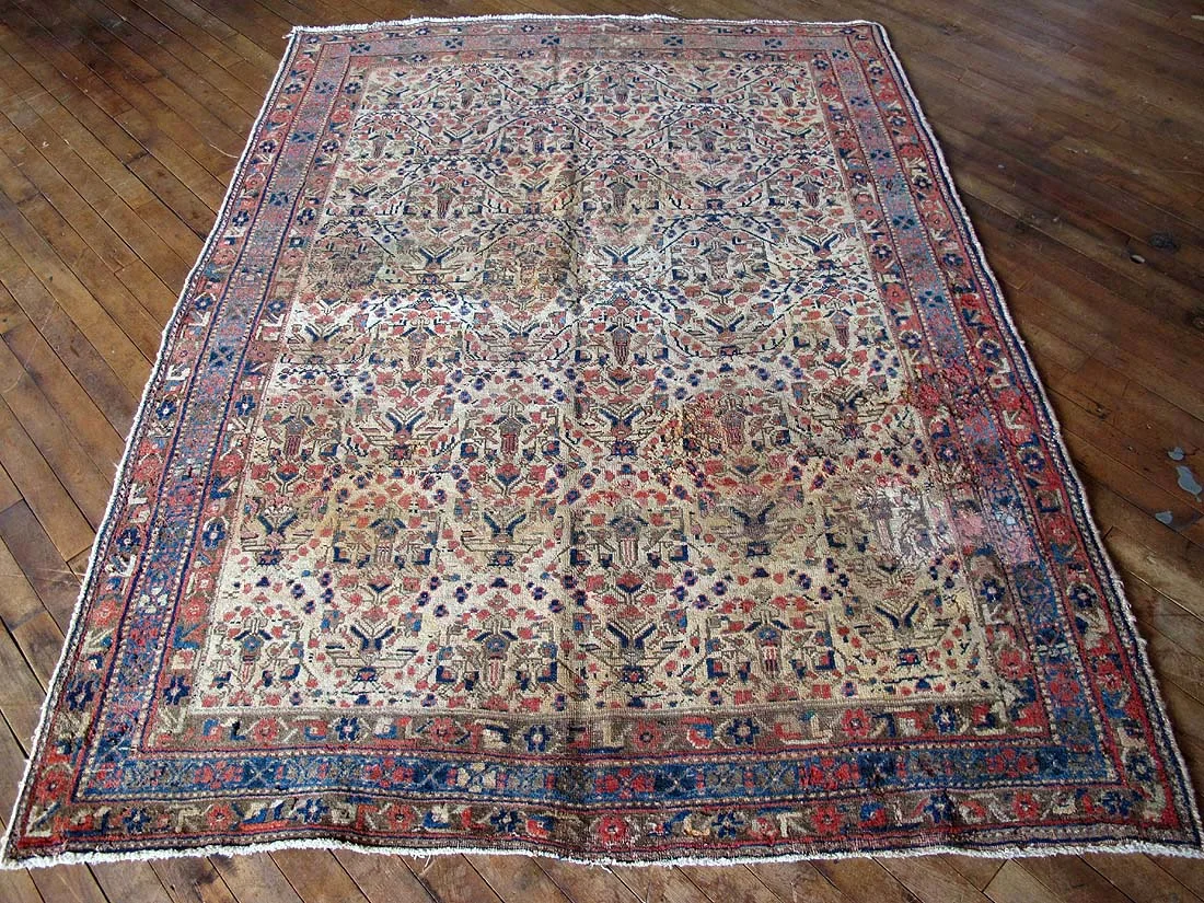 Antique Persian Afshar Rug 3'8"x6'0"
