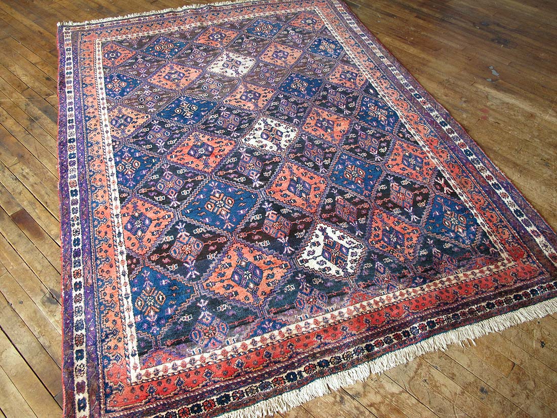 Vintage Persian Afshar Rug 5'9"x7'9"