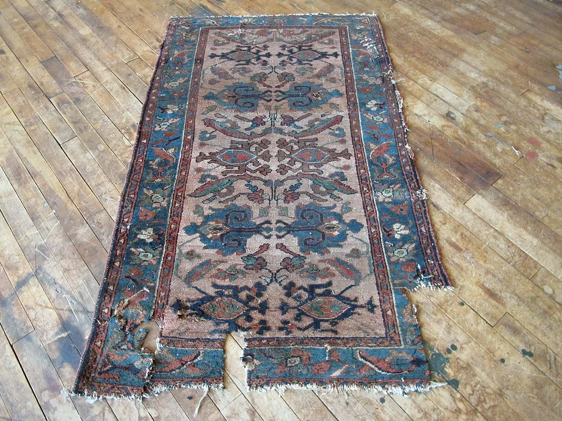 Antique Persian Lilihan Fragment Rug 2'9"x4'6"