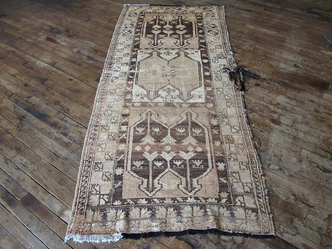 Vintage Persian Baluchi Rug 3'2"x7'10"