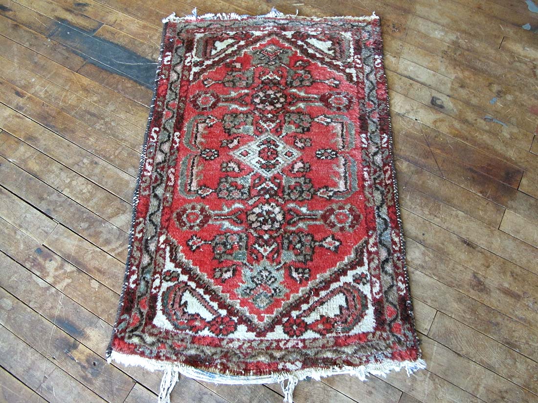 Antique Persian Hamadan Rug 1'11"x3'0"