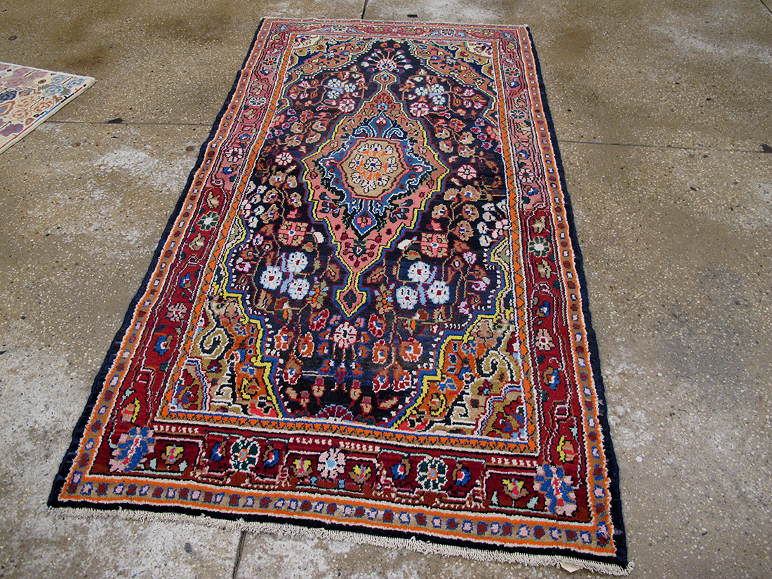 Mid Century Modern Persian Tafrish Rug 2'11"X5'6"