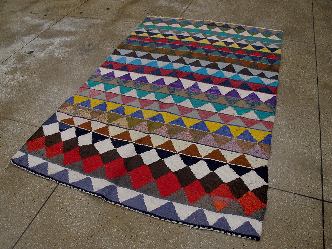 Mid Century Persian Kilim 5'0"X7'5"
