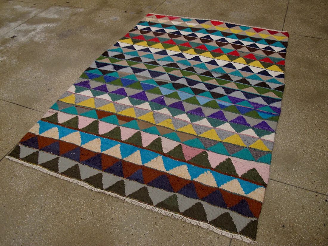 Mid Century Persian Kilim 5'2"X7'1"