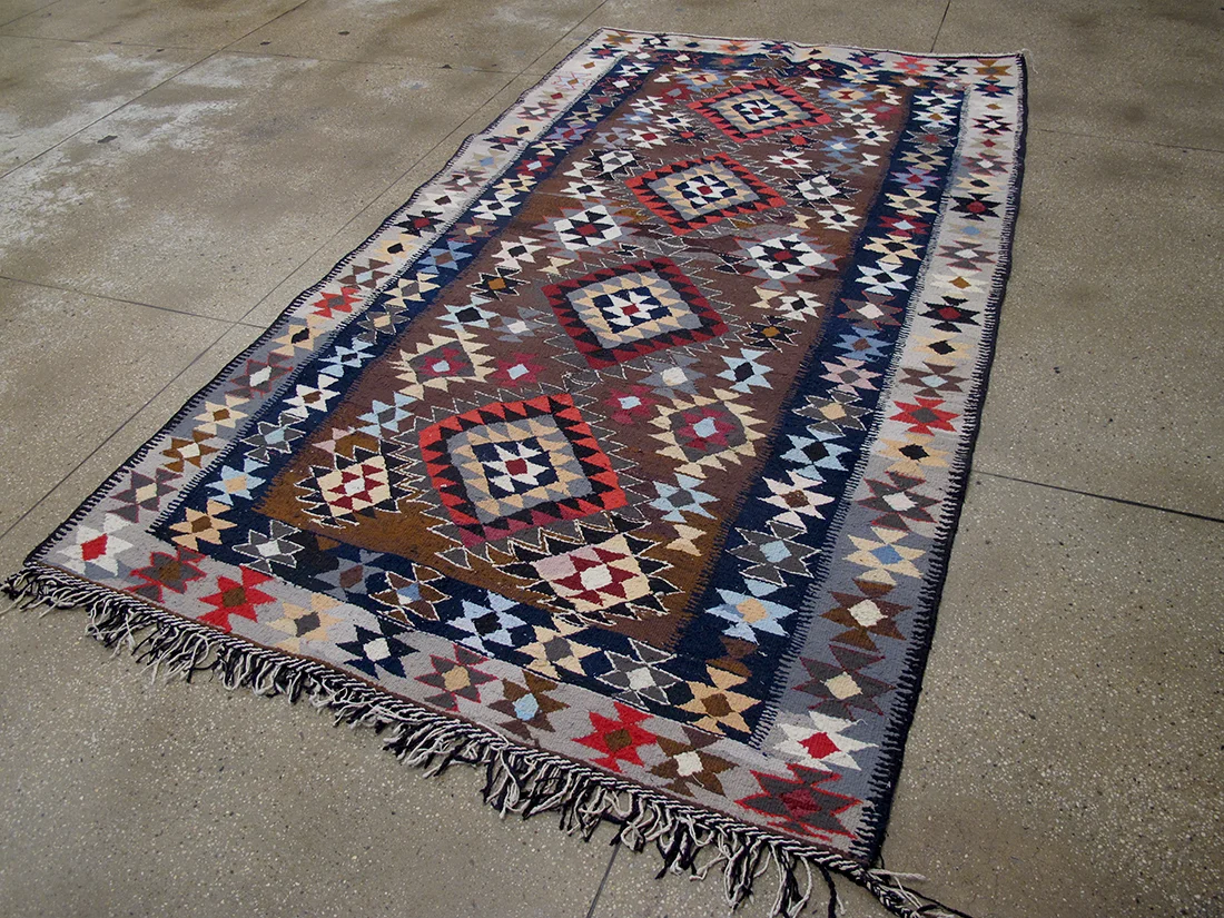 Mid Century Persian Kilim 5'8"X10'3"