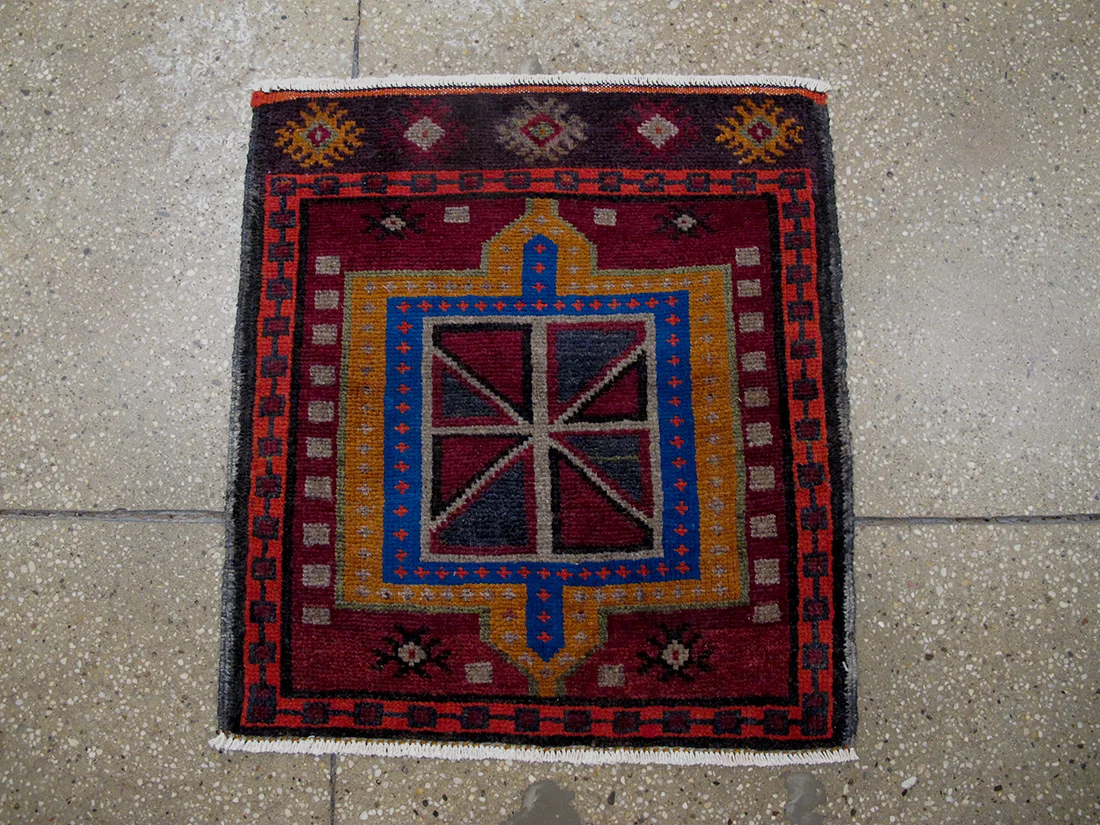 Vintage Persian Lori Rug 2'0"X2'1"