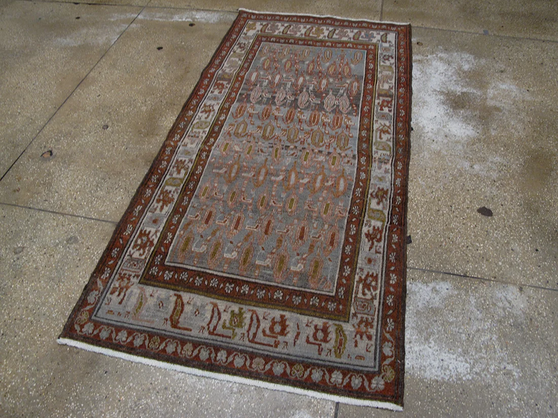 Antique Persian Malayer Rug 3'4"X6'10"