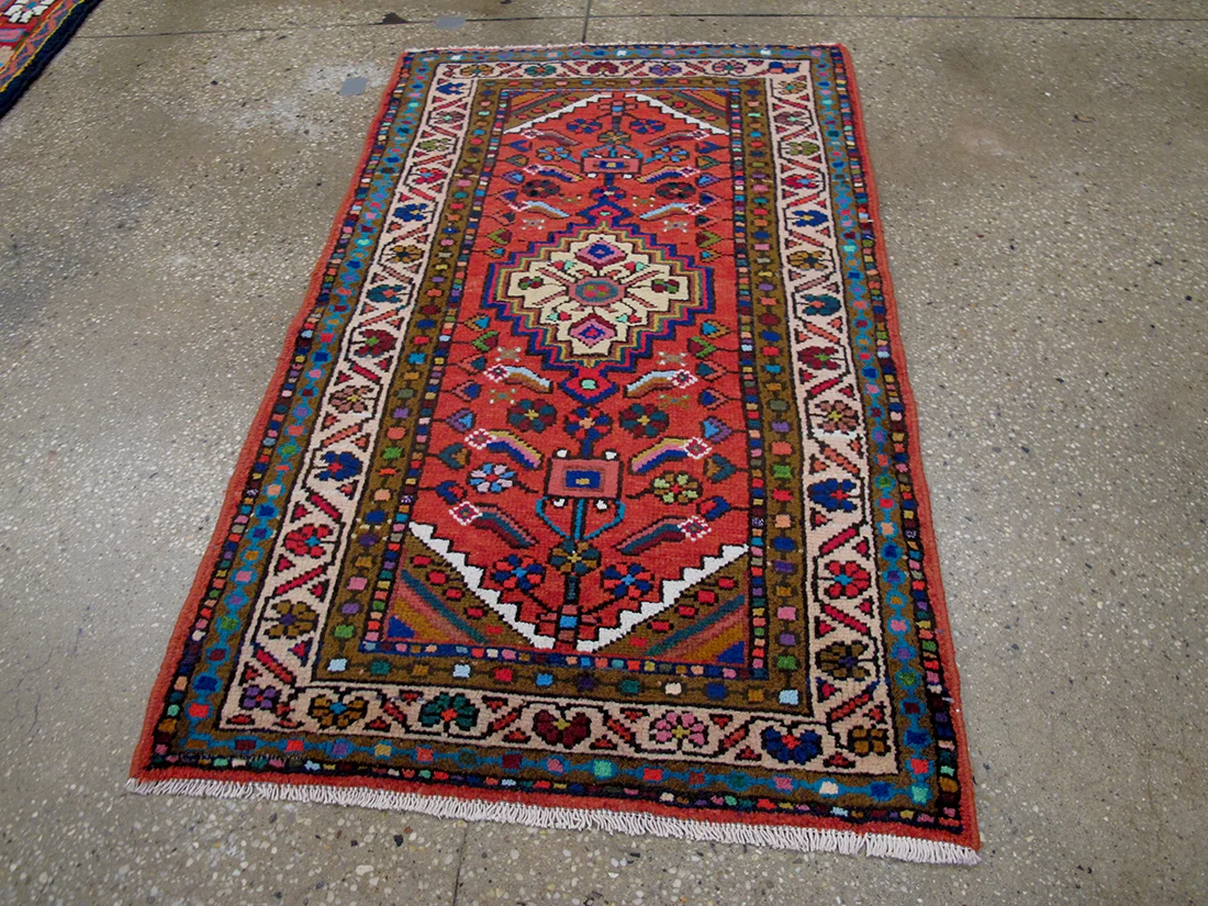 Vintage Persian Lilihan Rug 2'3"X3'10"