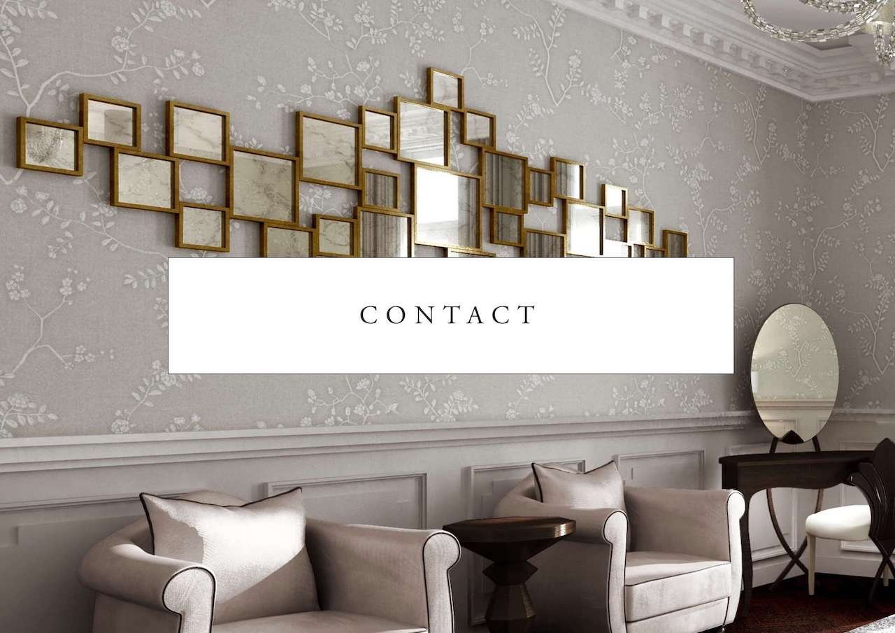 Contact page for luxury interior designer Jo Hamilton and high end design studio Jo Hamilton Interiors, of London and Chichester, West Sussex