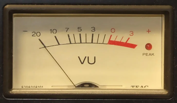 VU meter.