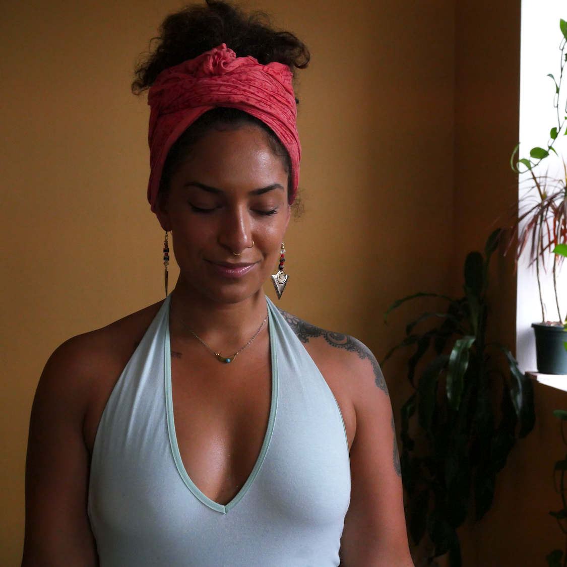 VERONICA Veronica's yoga journey has been beautifully imperfect. She started practicing Ashtanga yoga in 2008, but was always inconsistent in her practice despite knowing deep down that yogawas her passion. A frustration we can all relate to when we’re in the process of finding ourselves. Eventually, Veronica's heart guided her all the way to Rishikesh, India where she studied the philosophy and practice of Hatha yoga under the guidance of her guru, Vishvketuji. There she received her 200 YTT from Anand Prakash YogaAshram. The path remains imperfect, but her conviction to spread love and support others in their journeys remains fierce.