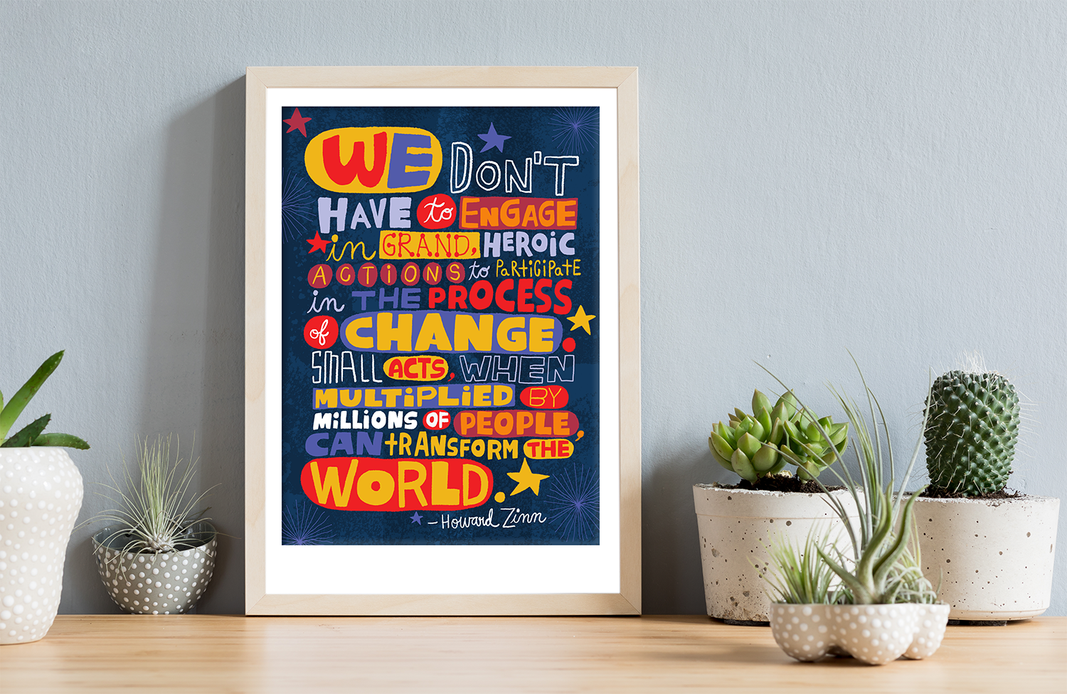 Colorful Hand Lettering