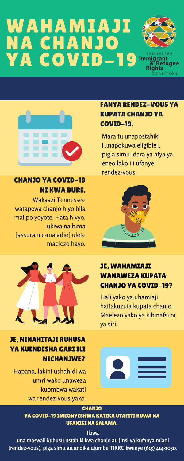 Immigrants And The Covid 19 Vaccine Tennessee Immigrant Refugee Rights Coalition