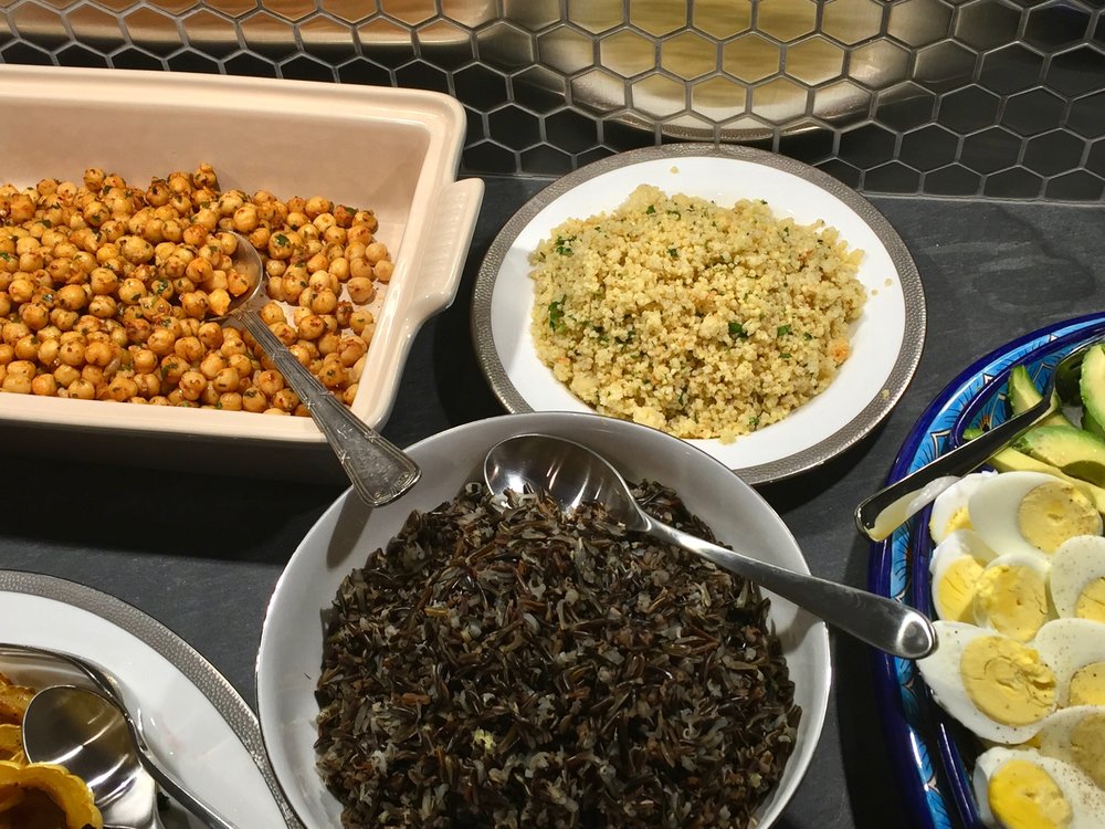 Both wild rice and millet add great flavor and texture to the buffet. 