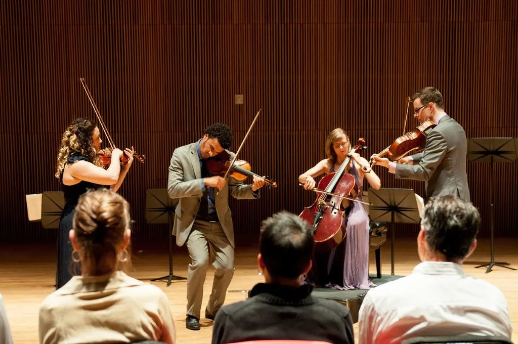 Performing at the DiMenna Center with PUBLIQuartet and the Ozaki cello