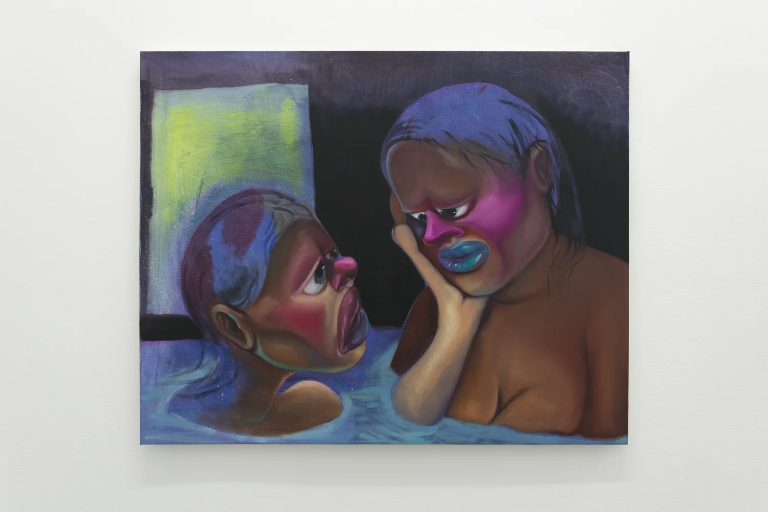 Bath Time 36"x30" ACRYLIC & OIL ON CANVAS