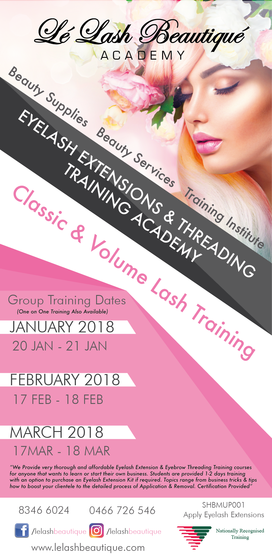 GROUP EYELASH EXTENSION VOLUME TRAINING ADELAIDE