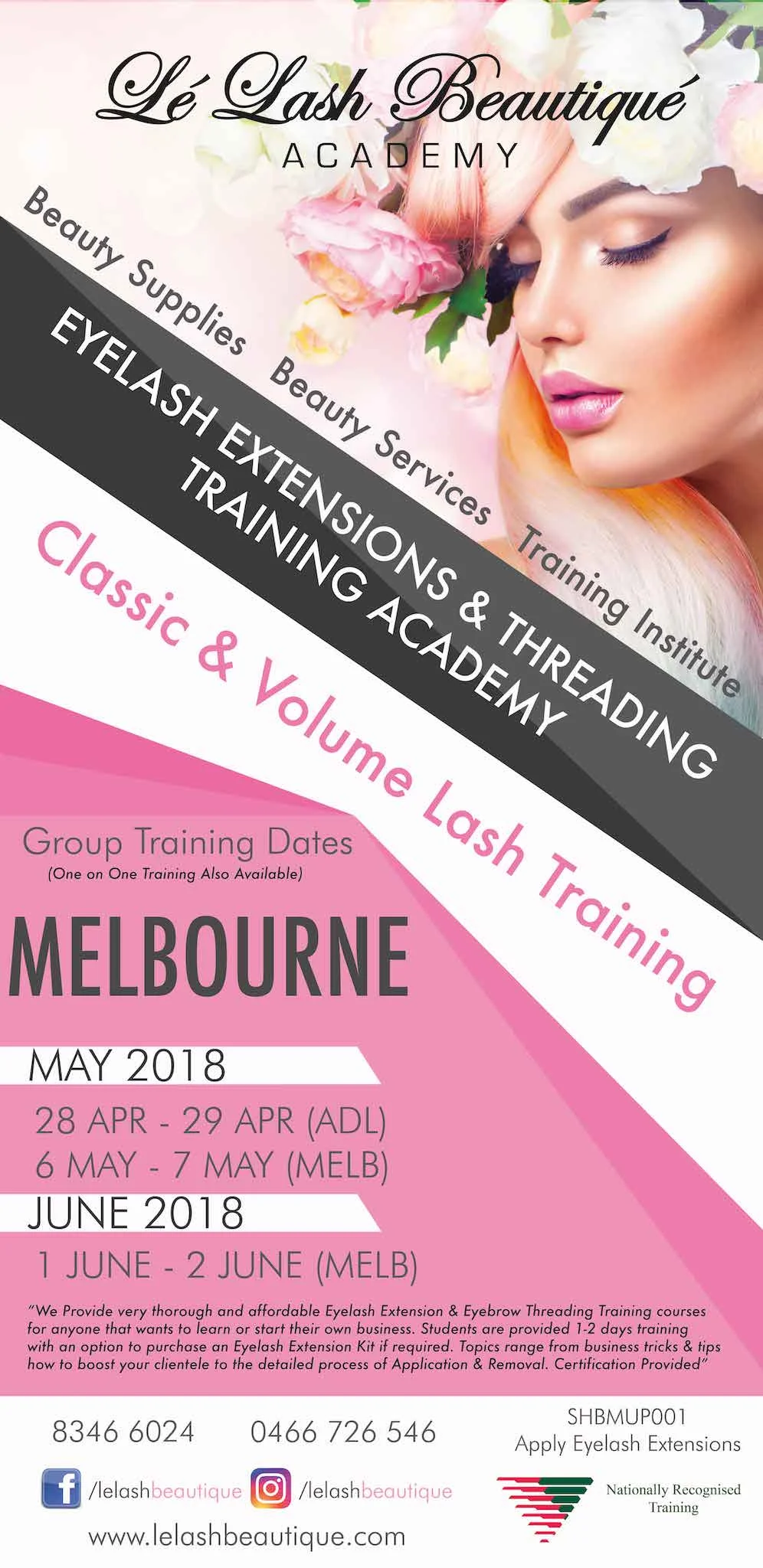 MELBOURNE GROUP EYELASH EXTENSION CLASSIC TRAINING