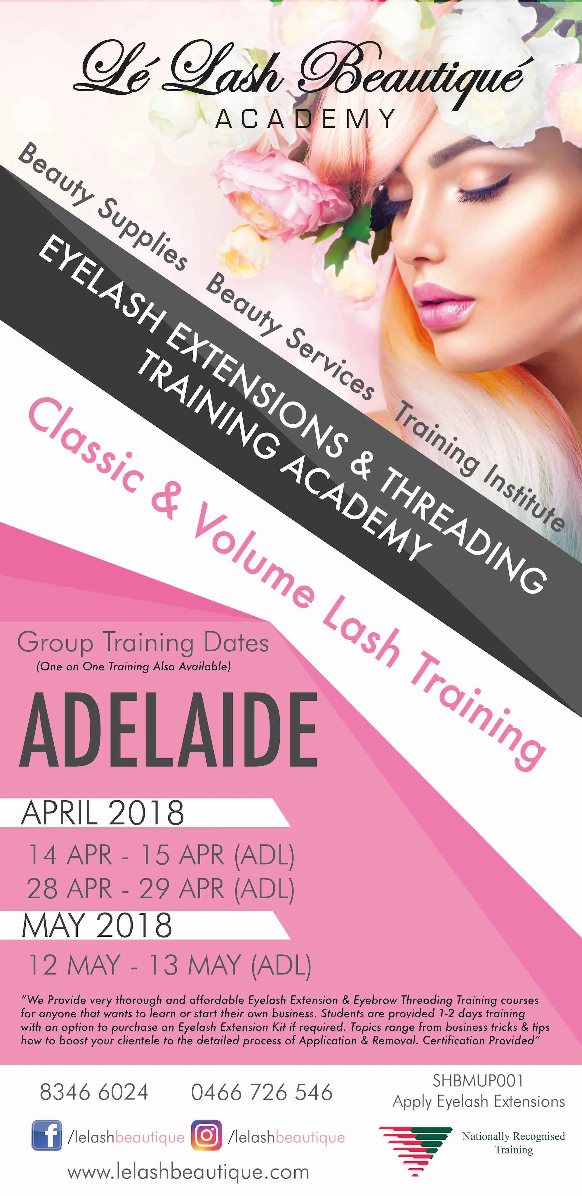 **CLASS FULL** GROUP EYELASH EXTENSION CLASSIC TRAINING ADELAIDE