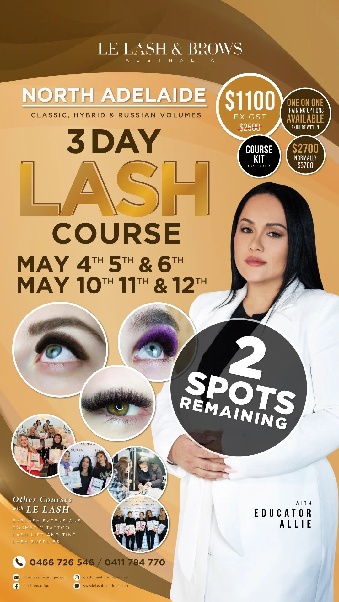 Lash Course Enrolment Forms — Lé Lash Beautiqué Academy