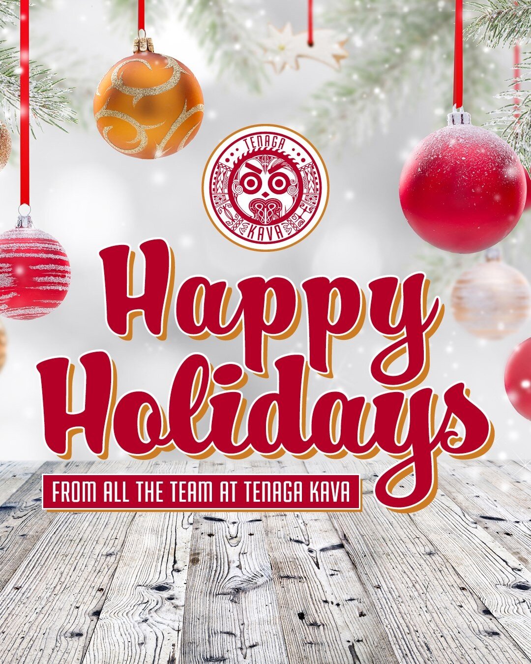 🌲 𝐇𝐚𝐩𝐩𝐲 𝐇𝐨𝐥𝐢𝐝𝐚𝐲𝐬! 🌲
🎁 2020 has been a tough year for us all, but we hope you all can still find some time over the coming weeks to do what makes you happiest, with those you love most.
🥥 *Raises Kava shell* And here's to a new year f