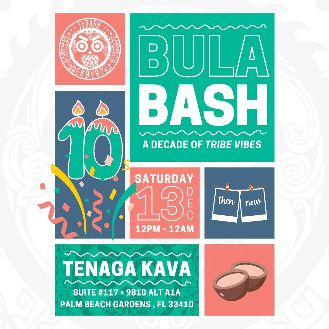From day-one regulars to brand-new faces... this one&rsquo;s for 𝗬𝗢𝗨, our tribe!

🥥 BULA BASH: A Decade of Tribe Vibes
📆 Saturday December 13th from 12 noon till midnight.
🔟 Celebrate our 10 year anniversary with 12 hours of Tenaga love!

BULA!
