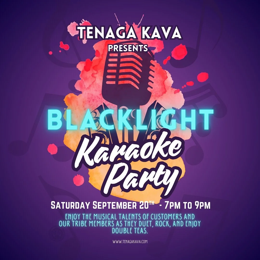 ✨Get ready to shine! ✨ Join us for an electrifying night of blacklight karaoke! 🎤 Show em&rsquo; what ya got Saturday, September 20th from 7-9 PM. Don&rsquo;t forget about our delicious double tea special! Lets GLOW!!! #tenagakavapbg #blacklightkara