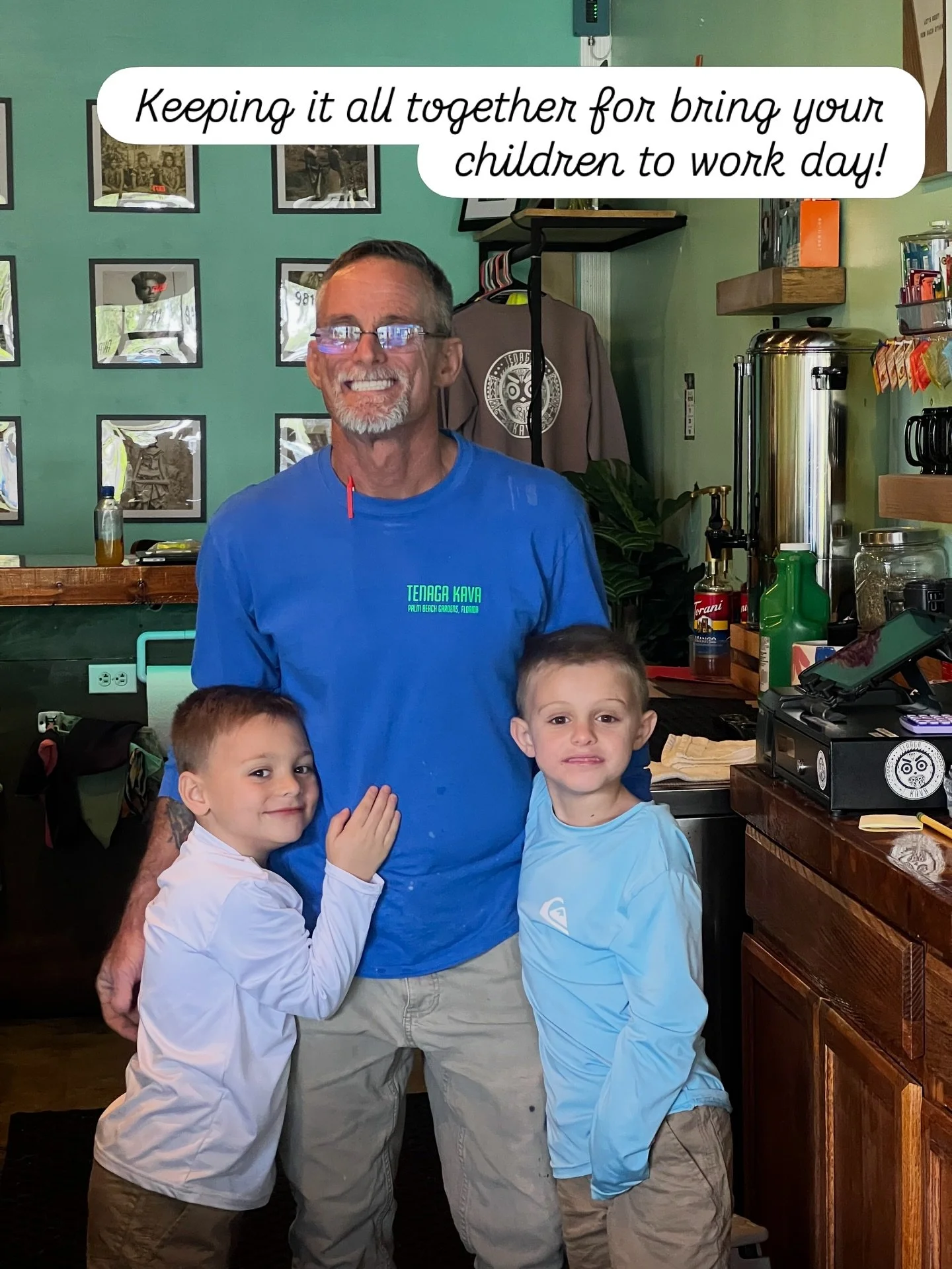 Mommy and daddy&rsquo;s new hires for the next couple hours!