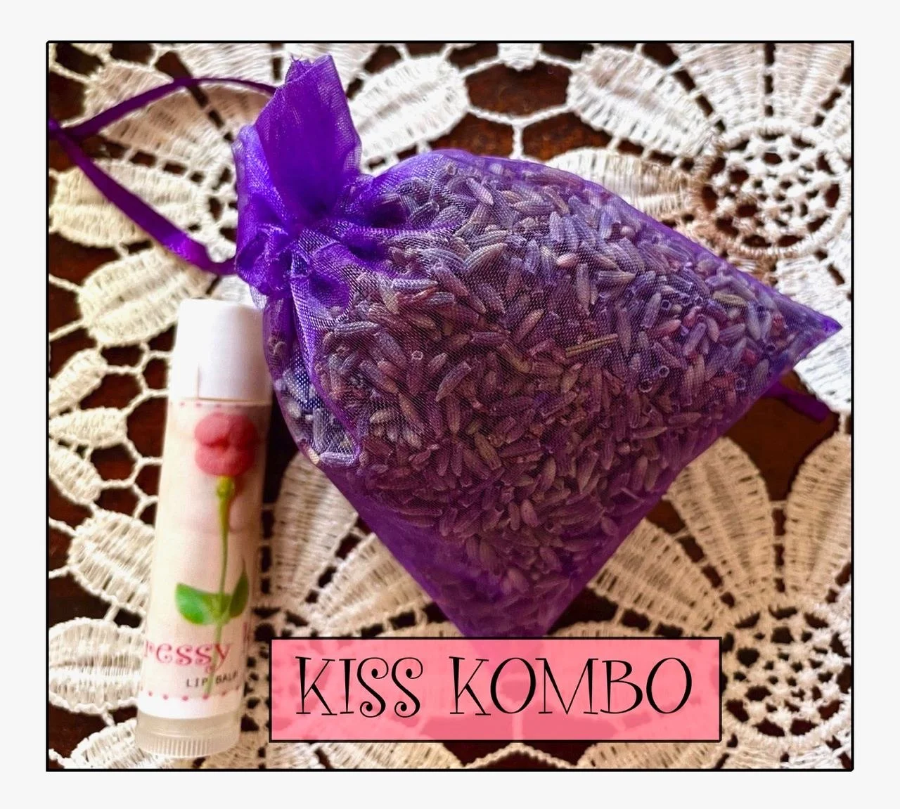 KISS KOMBO ~ Lip Balm & Lav. Buds