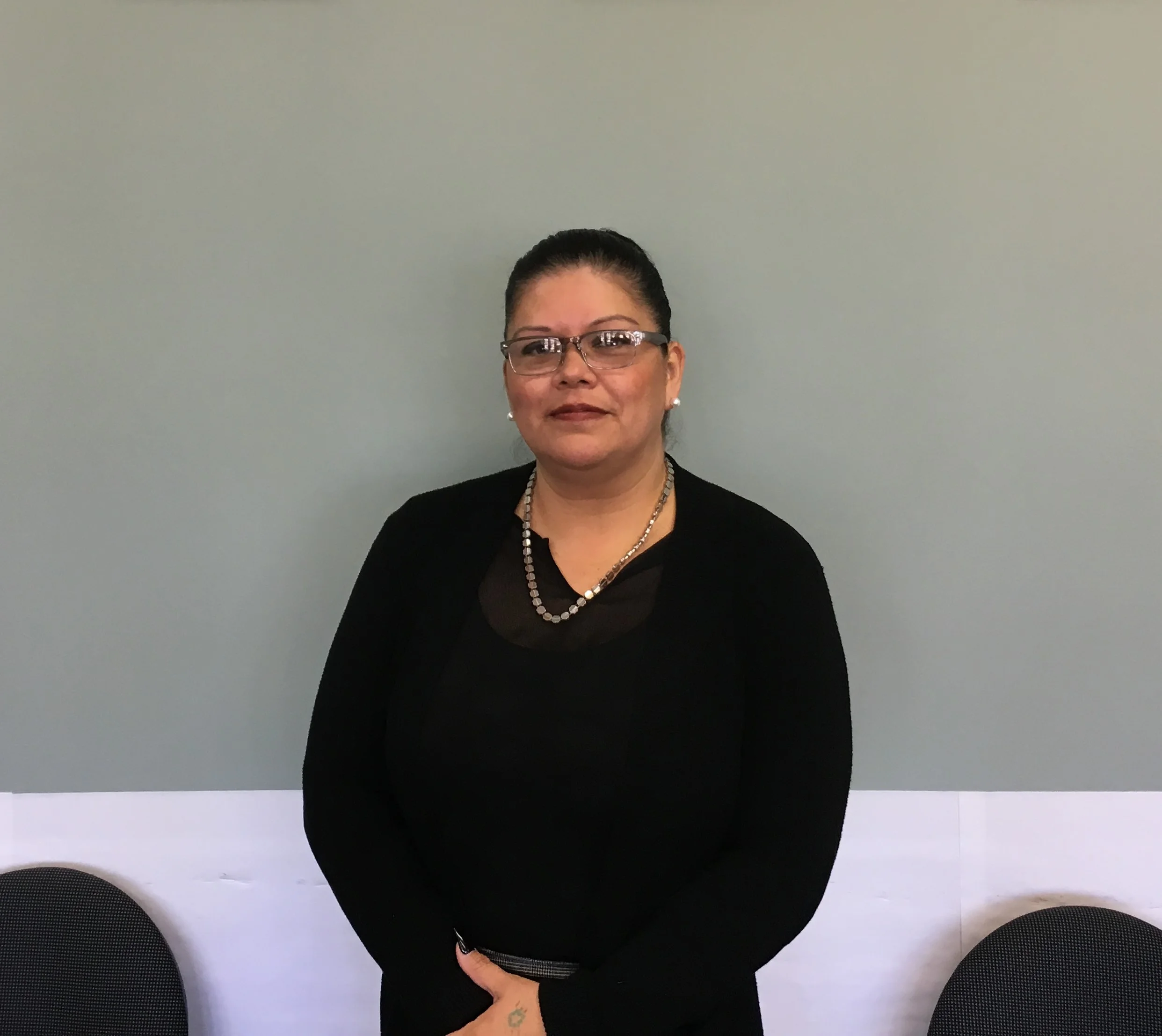 Tina gives her final presentation as part of the Urban Peace Academy's Leadership and Instructor Development Program