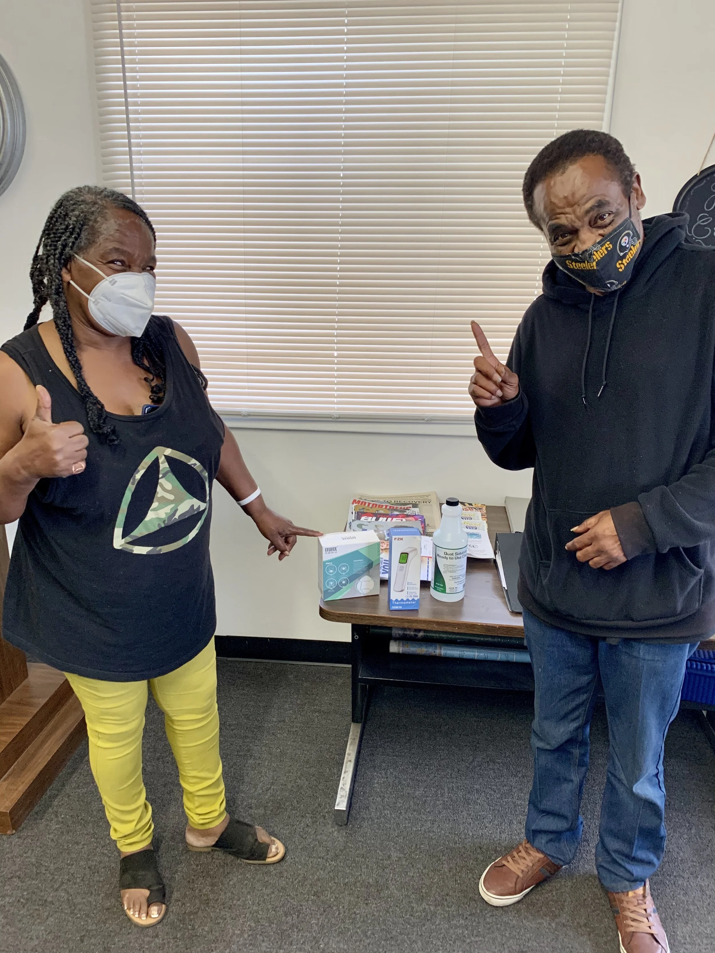 Detour Mentoring Group receives PPE supplies from UPI.
