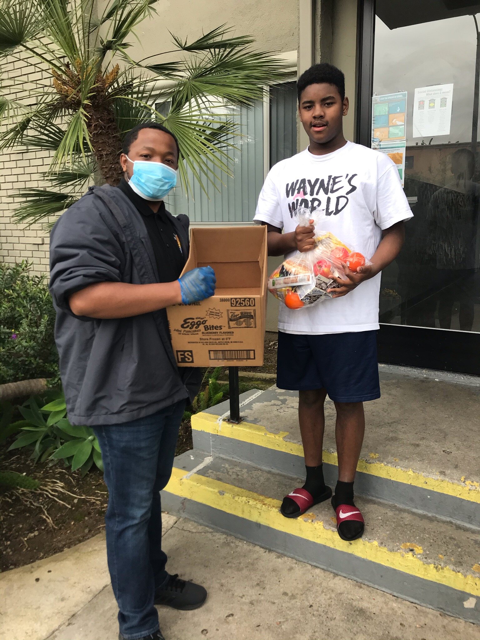 HELPER Foundation distributes urgently needed food supplies in South Los Angeles.