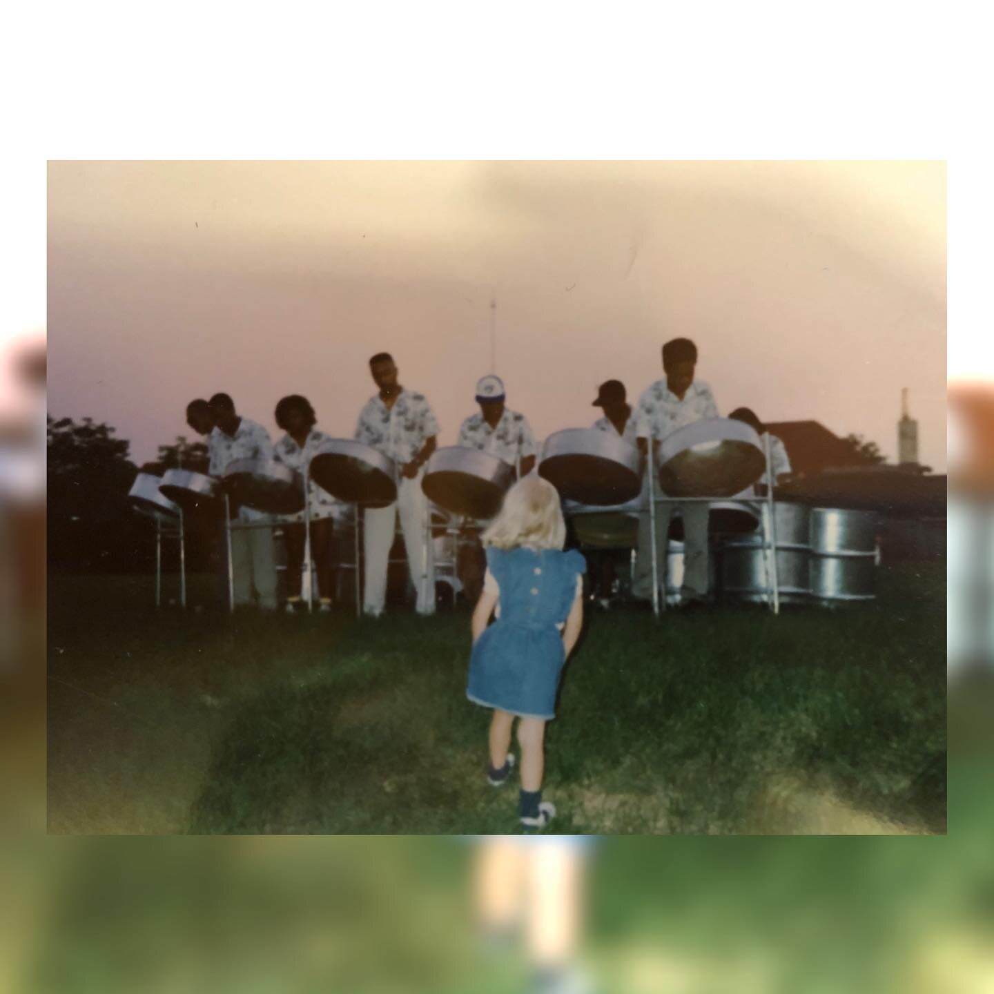 vibin by myself to the steel drum band, age 3