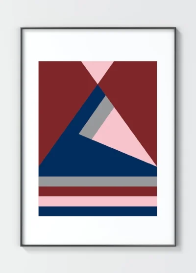 Her best-selling Blue Triangle, available to buy from our online shop