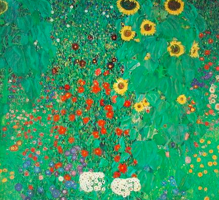 Gustav Klimt – Bauerngarten mit Sonnenblumen