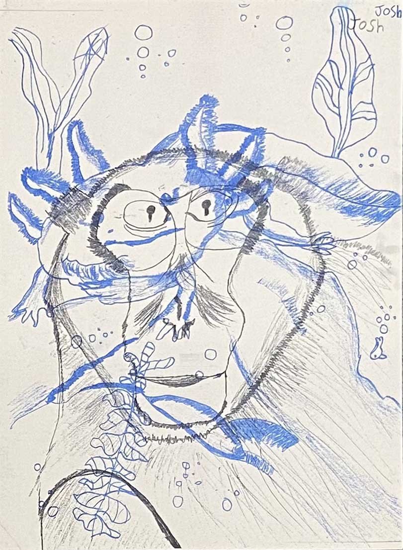 Axolotl on top of a monkey.jpg