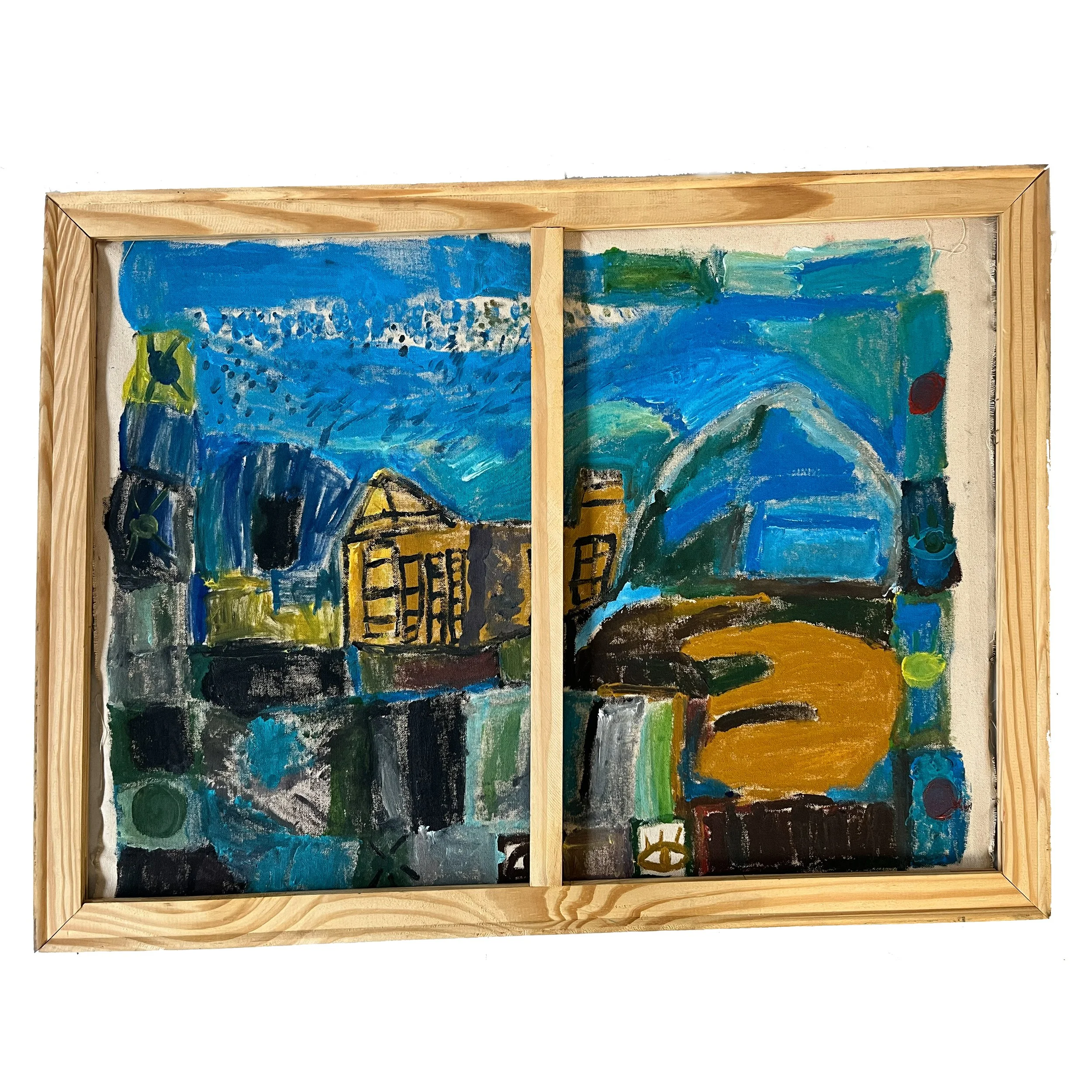 Pantheon: 80x60cm. Acrylic on canvas