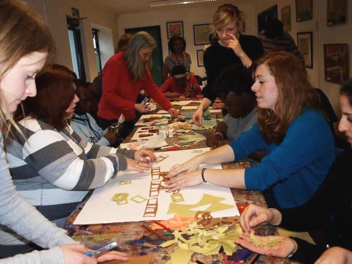 One of our first workshops in 2011 in Waterlow Park, Highgate