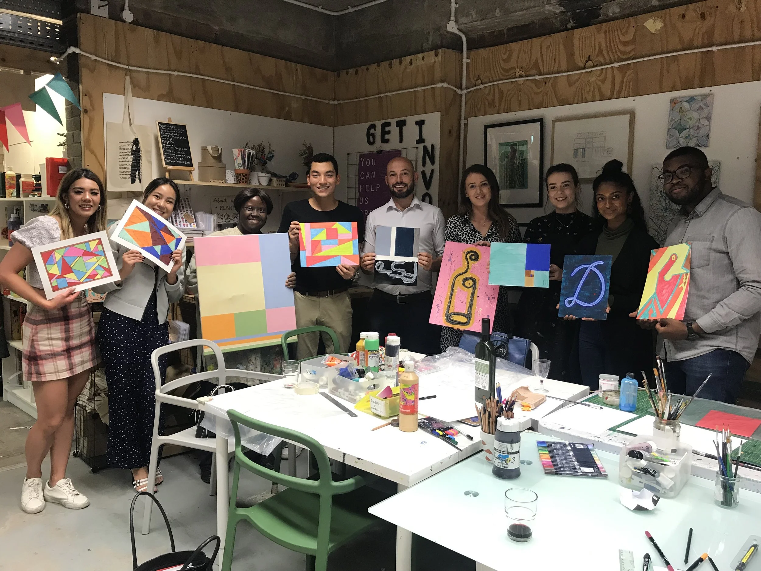 One of our first co-facilitated art groups