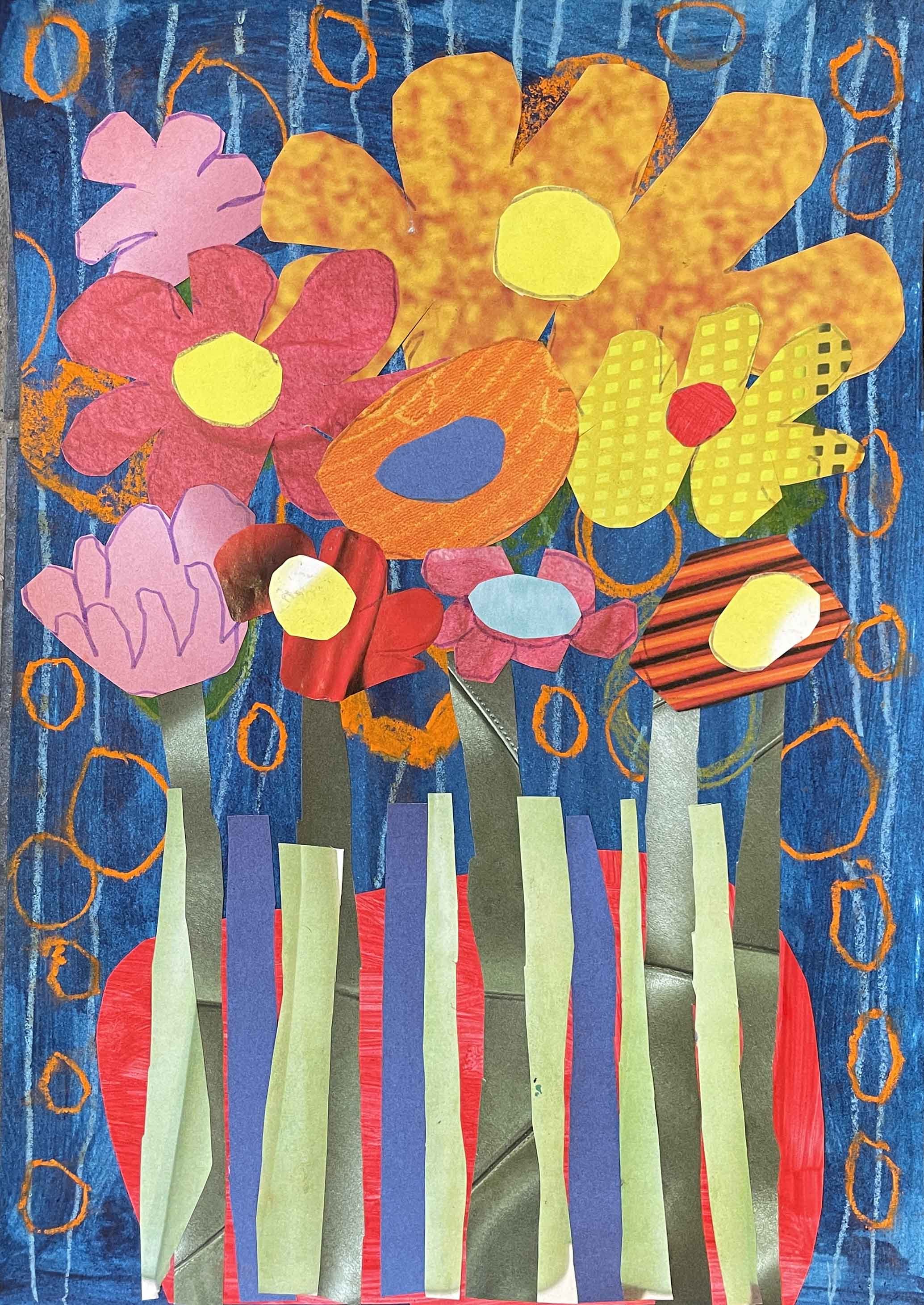 Ashley - Colourful Flowers Collage