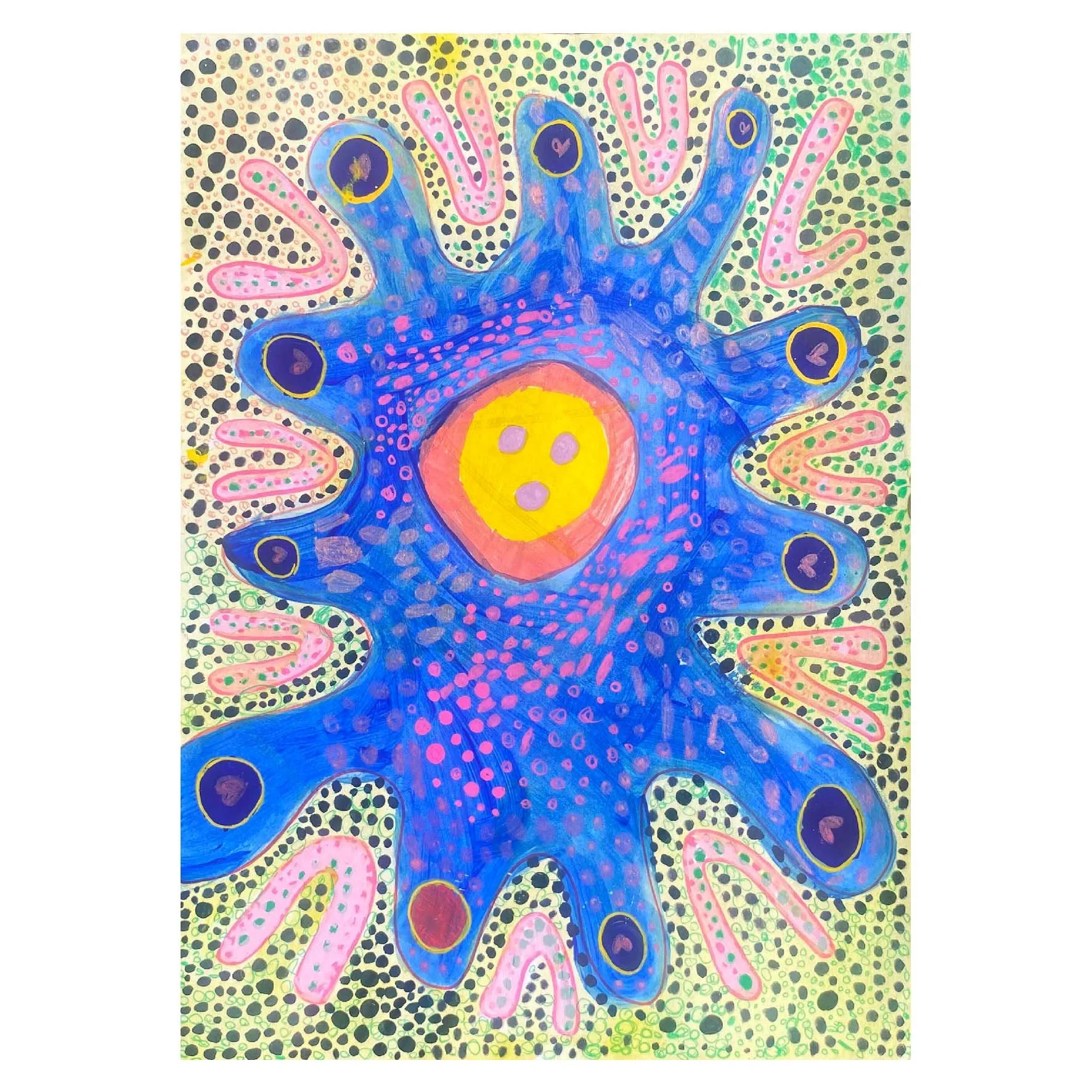 Shine - 29 x 41cm Acrylic and posca on paper.jpg