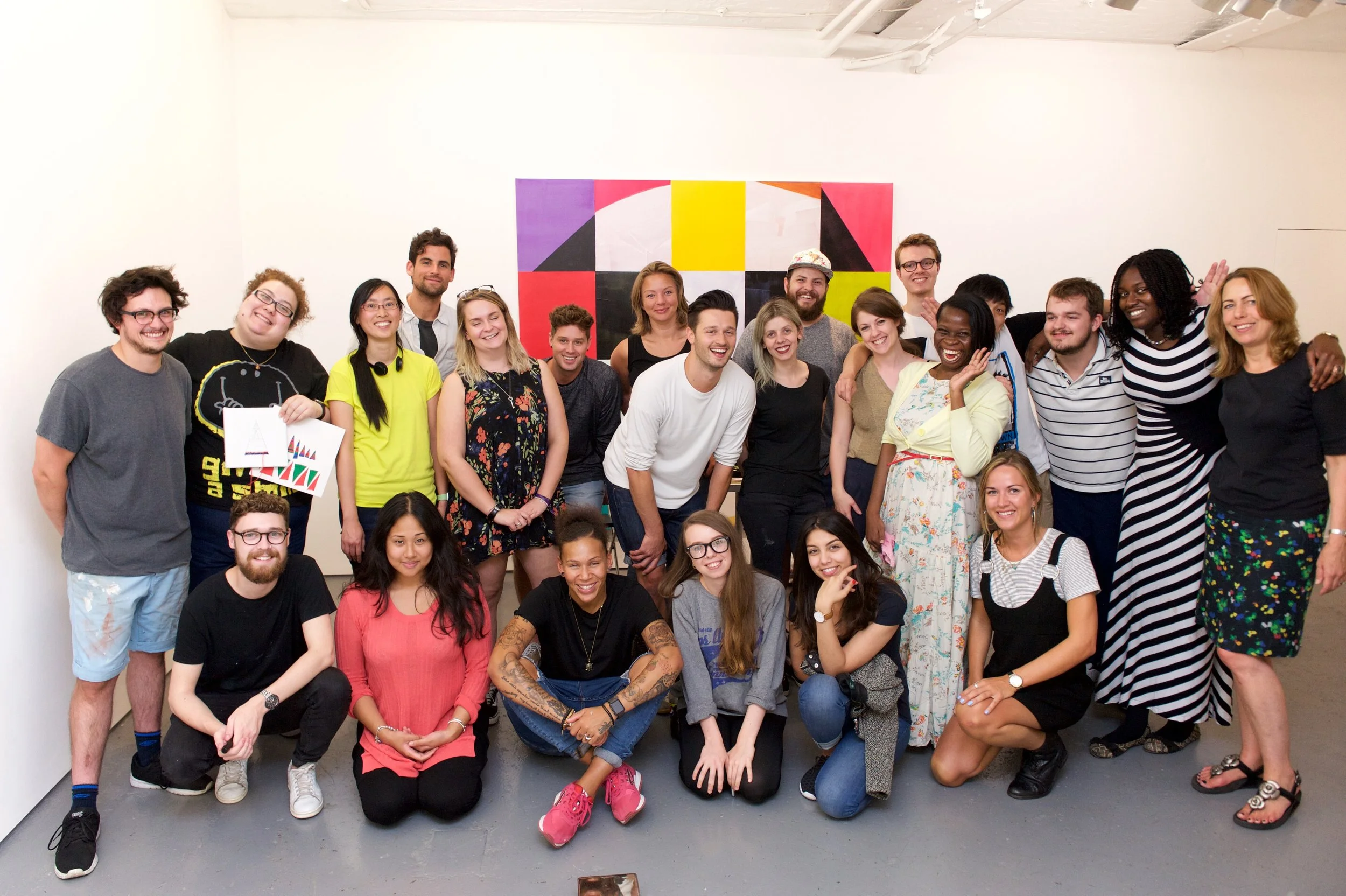 Artbox artists working with one of our first corporate teams from Apple