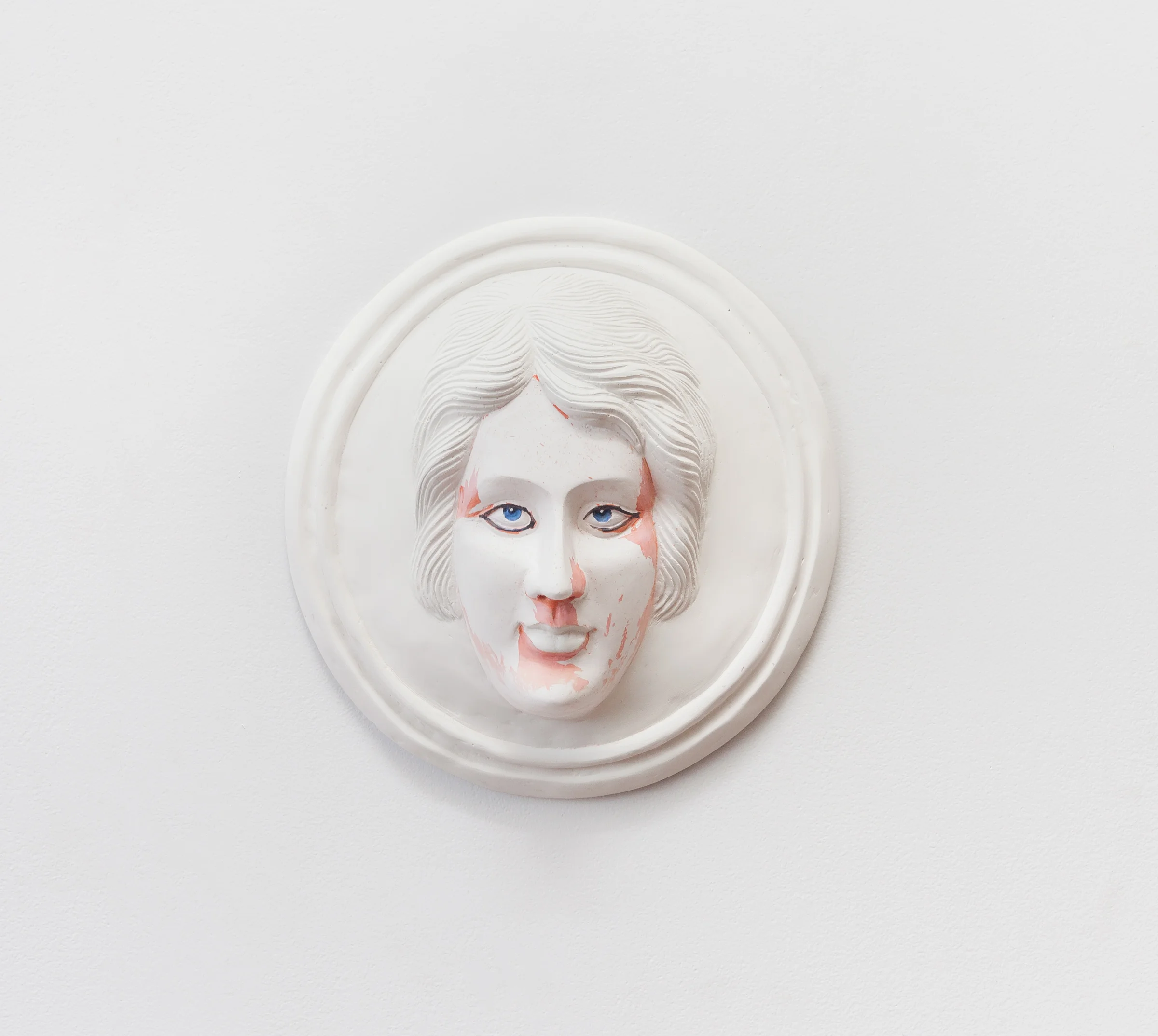 Juno No.2, 2016. Acrylic on hydrocal. 12 x 12 x 5 inches.