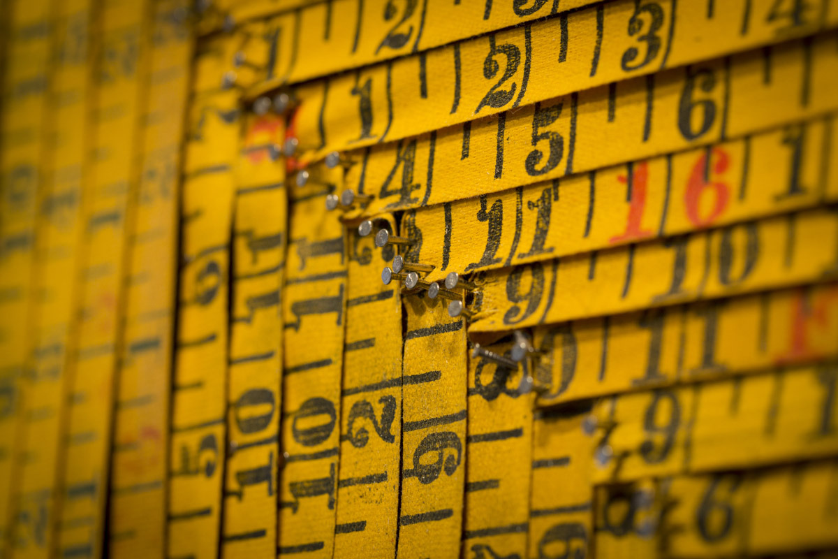 Untitled (Tape Measure), Detail