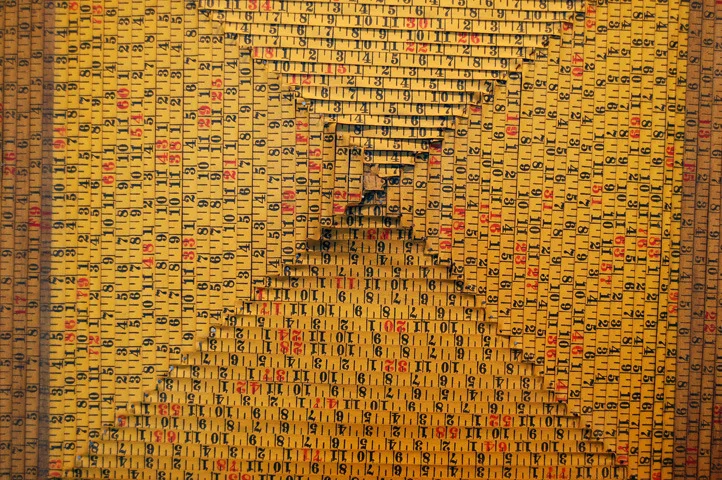 Untitled (Tape Measures), Detail