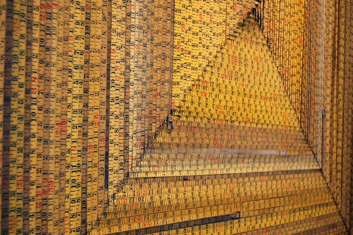 Untitled (Tape Measures), Detail