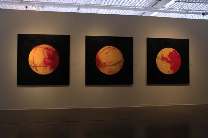 Untitled (Yellow Paintings 1,2,3), Installation View