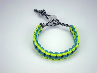 INNER: Zebra Print / OUTER #1: Neon Yellow / OUTER #2: Neon Blue / CLIP: Clear