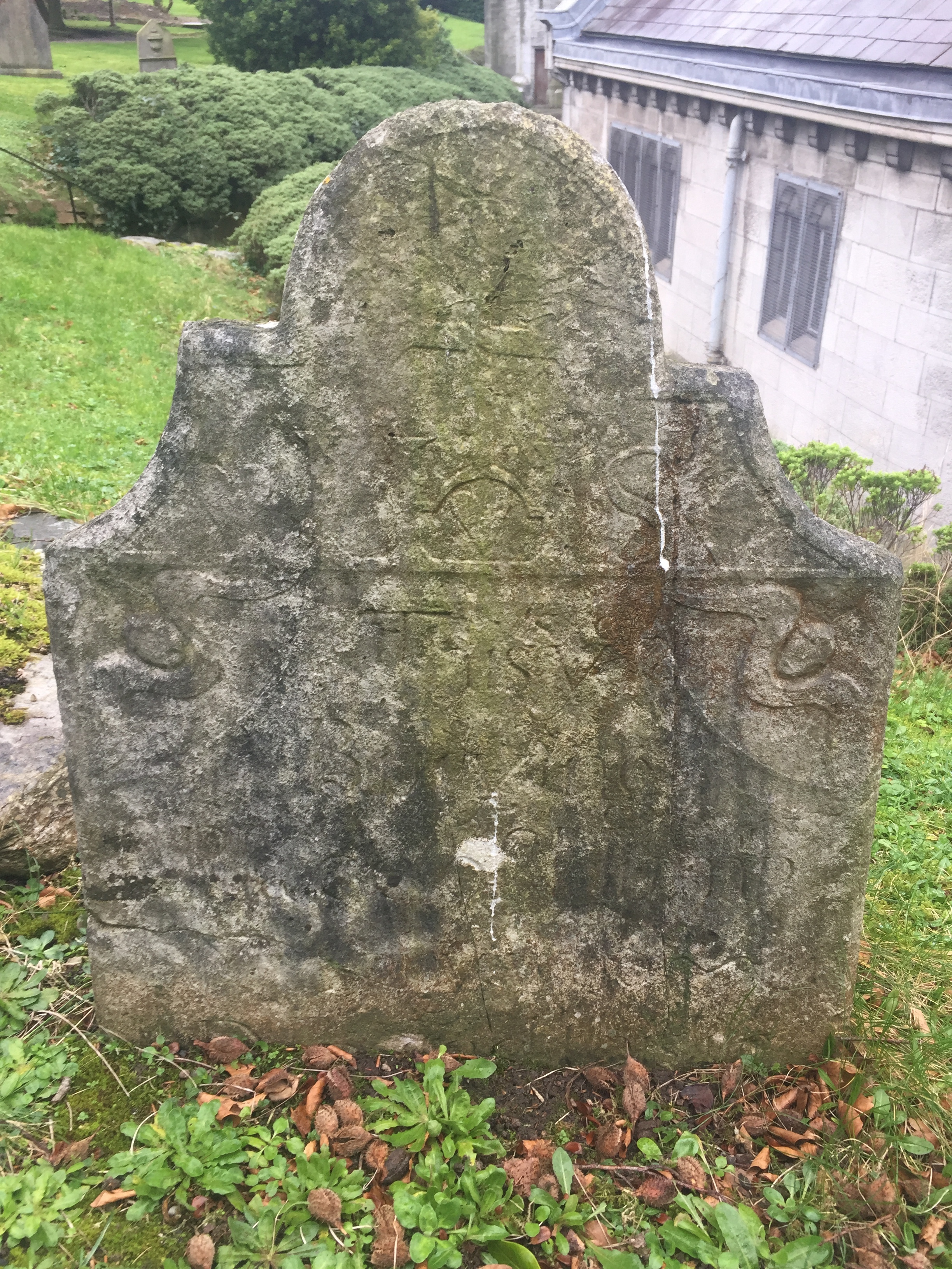 Some of the old tombstones.